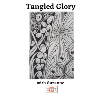 Tangled Glory with Sue CZT,  teacher